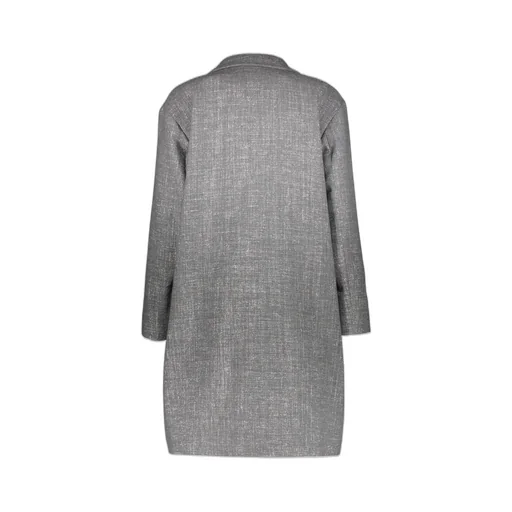 Long-Sleeve Buttoned Coat