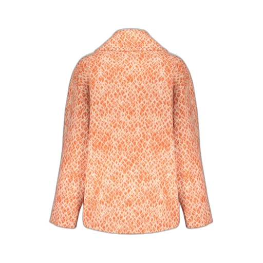 Double-Breasted Lapel-Collar Jacket