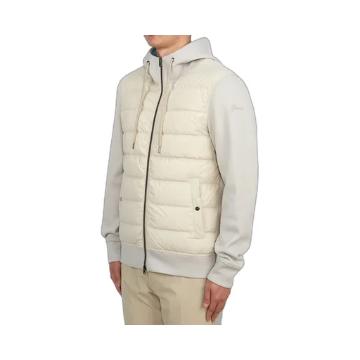 Zip-Up Hooded Drawstring Down Jacket