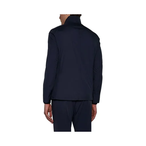 High-Neck Single-Breasted Jacket
