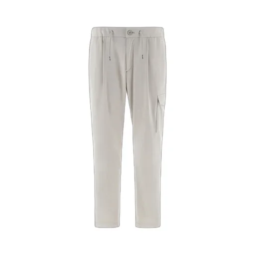 Drawstring Straight-Leg Trousers