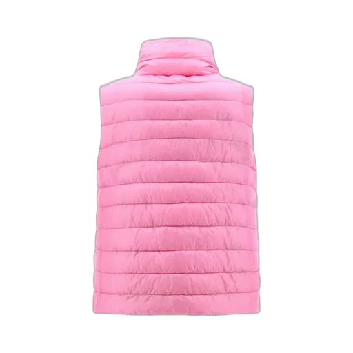 High-Neck Drawstring Reversible Padded Gilet