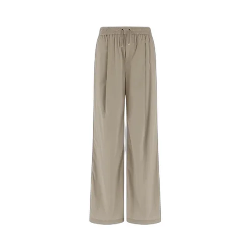 Drawstring Wide-Leg Trousers