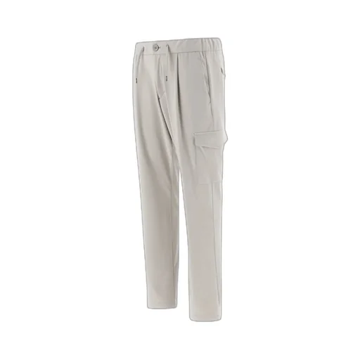 Drawstring Straight-Leg Trousers