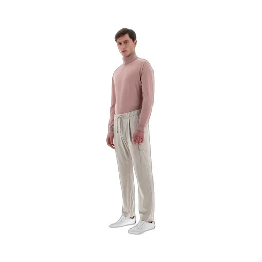 Drawstring Straight-Leg Trousers