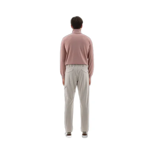 Drawstring Straight-Leg Trousers