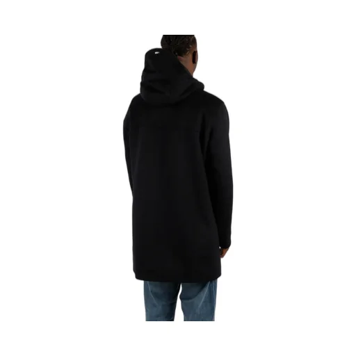 Concealed-Fastening Hooded Coat
