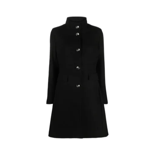 Single-Breasted Wool Coat