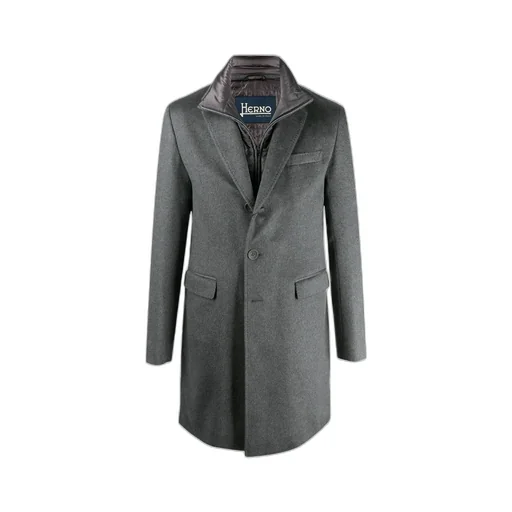 Single-Breasted Layered Coat