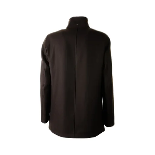 Double-Breasted High Neck Jacket