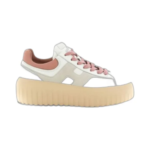 H-Striped Platform Low-Top Sneakers