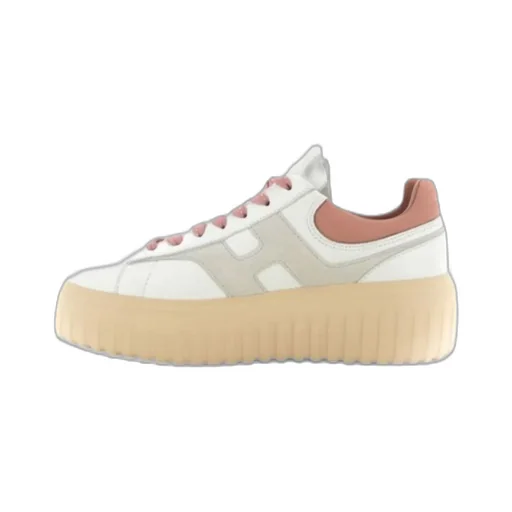 H-Striped Platform Low-Top Sneakers