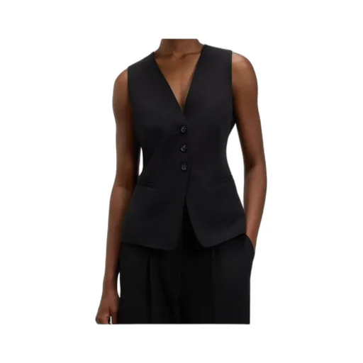 Button-Up V-Neck Waistcoat