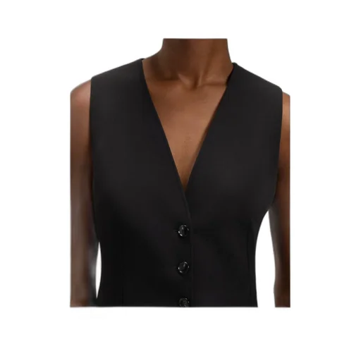 Button-Up V-Neck Waistcoat