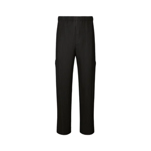Pleated Straight-Leg Trousers