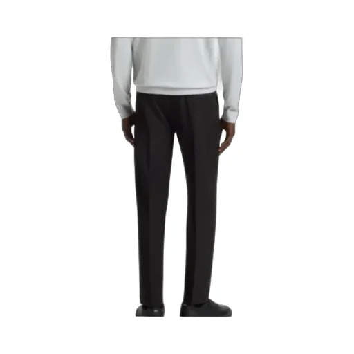 Drawstring Tapered Fit Trousers