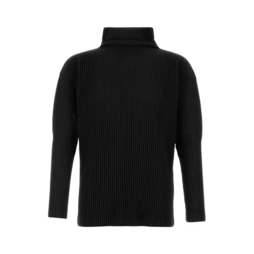 High Neck Pleated Top
