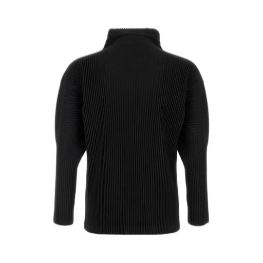 High Neck Pleated Top