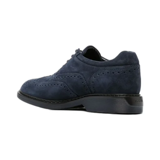 Lace-Up Almond-Toe Derbies