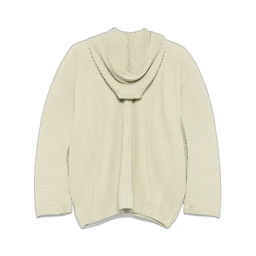 Plissé Hooded Jacket