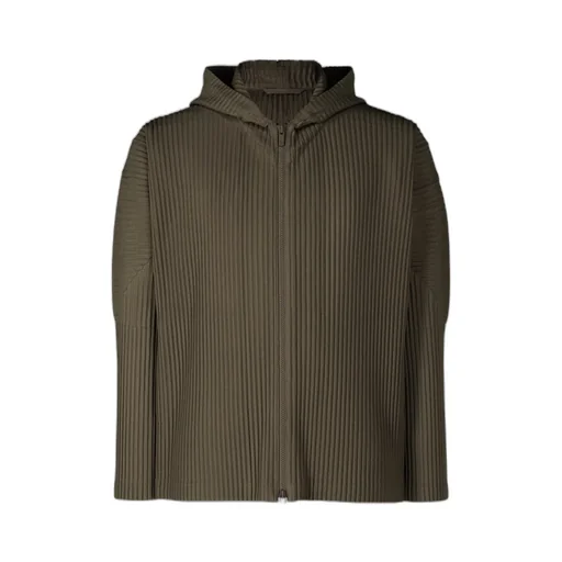 Pleated Hooded Jacket