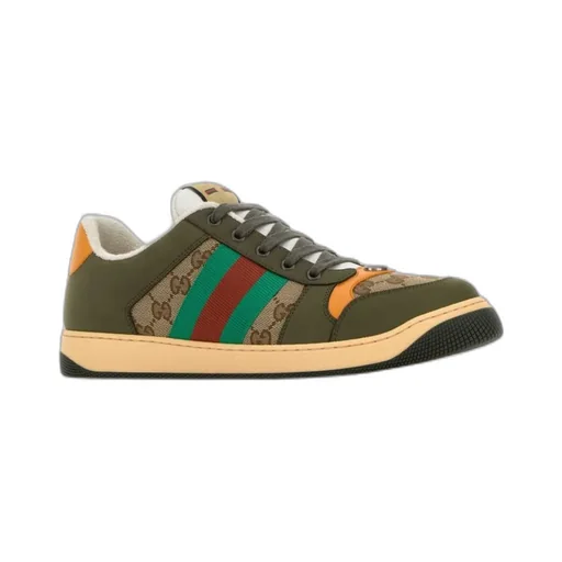 Web Detailed Lace-Up Sneakers