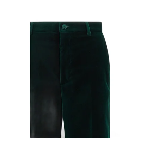 Velvet Straight-Leg Pants