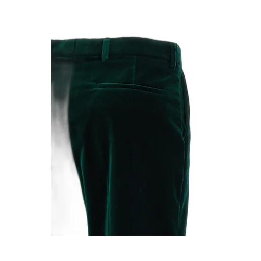 Velvet Straight-Leg Pants