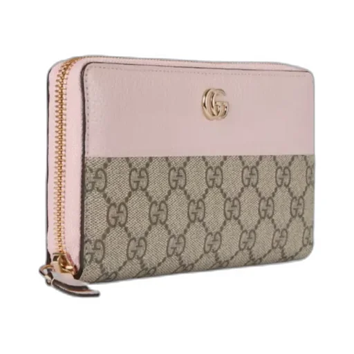 Gg Marmont Bi-Color Zip Around Wallet