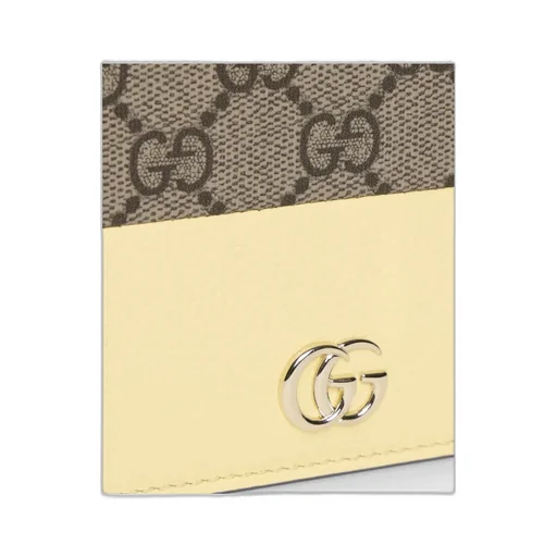 Gg Marmont Bi-Color Wallet On Chain
