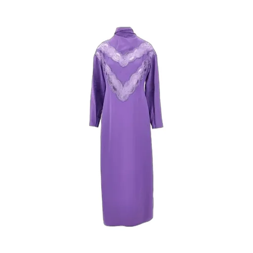 High-Neck Long-Sleeved Dress