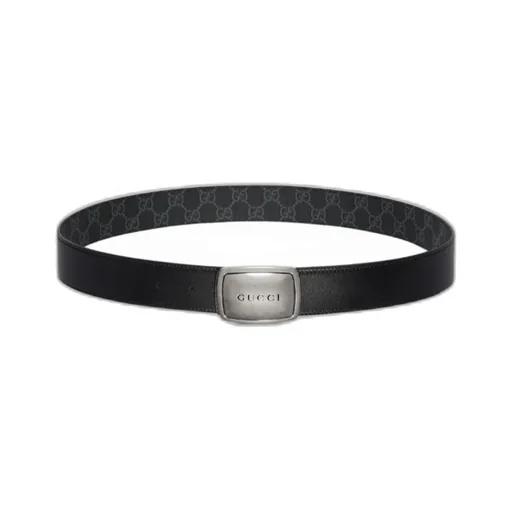 Belt With Plaque Buckle