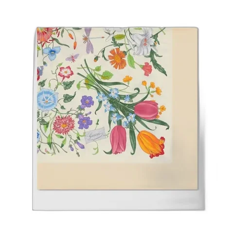 Printed Silk Twill Carré