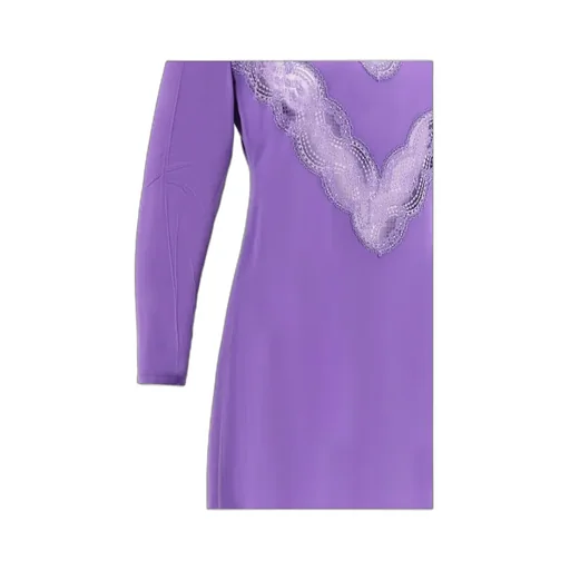 High-Neck Long-Sleeved Dress