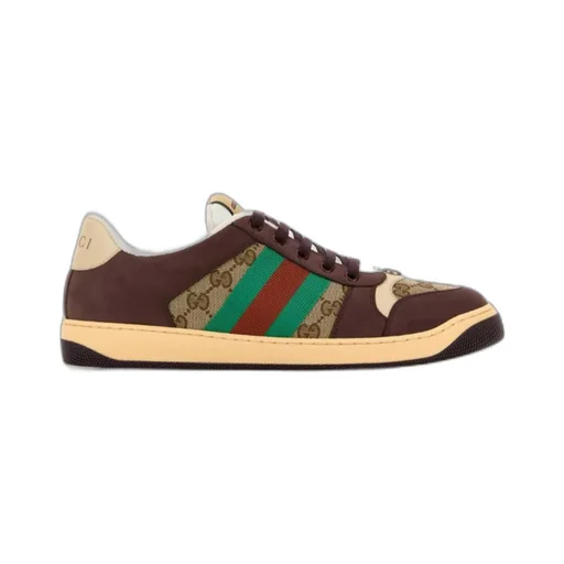 Web Detailed Lace-Up Sneakers