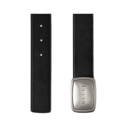 Belt With Plaque Buckle