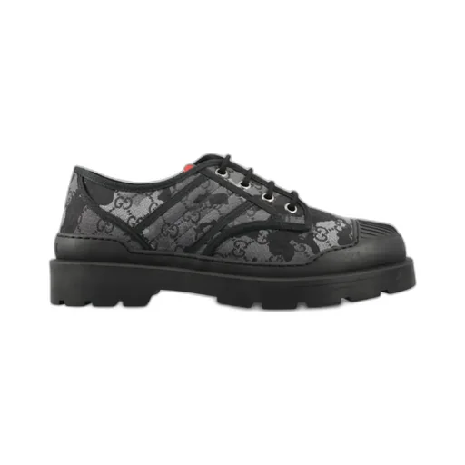 Gg Patterned Lace-Up Sneakers
