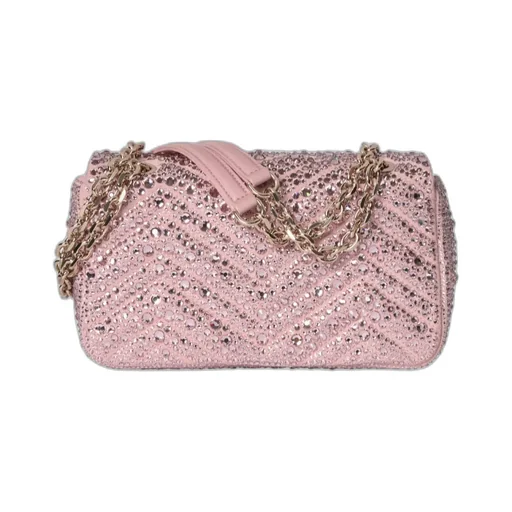 Gg Marmont Crystals Small Shoulder Bag