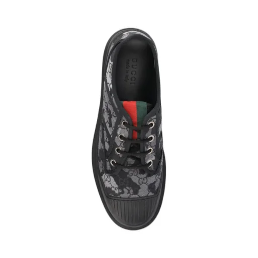 Gg Patterned Lace-Up Sneakers