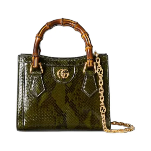 Diana Python Small Tote Bag