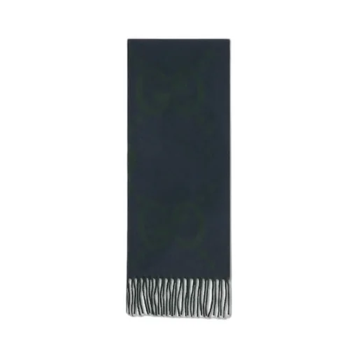 Gg Jacquard Fringed Scarf