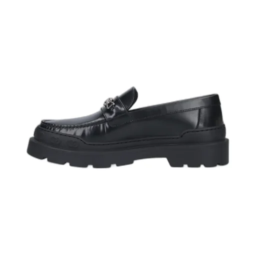 Logo Plaque Slip-On Loafers