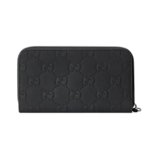 Gg Matte-Finish Leather Wallet