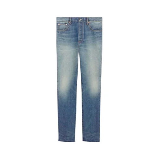 Logo Patch Straight-Leg Jeans