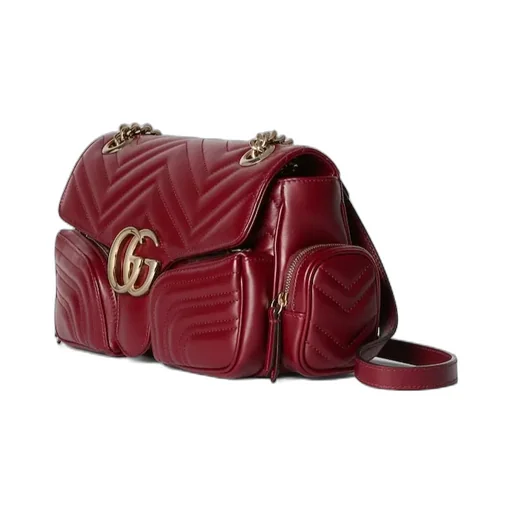 Gg Marmont Small Pocket Detailed Shoulder Bag