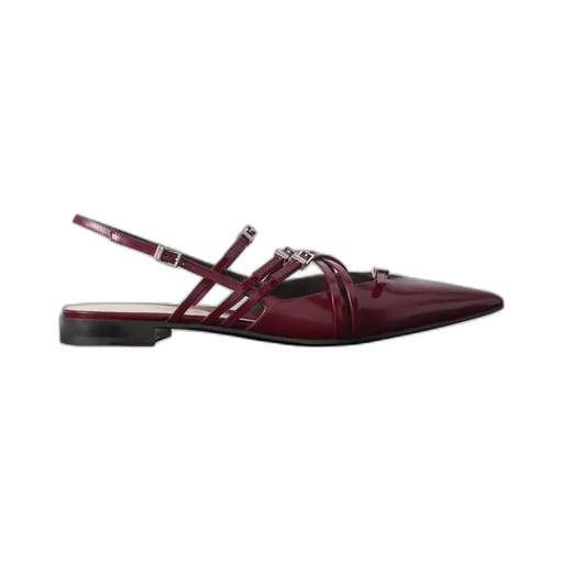Strappy Pointed-Toe Slingback Flats