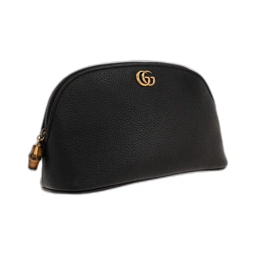 Logo Plaque Makeup Bag