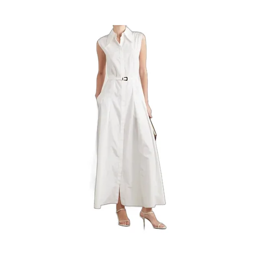 Sleeveless Belted Maxi Dress