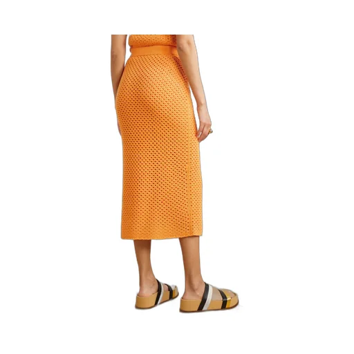 Tana Crocheted Midi Skirt