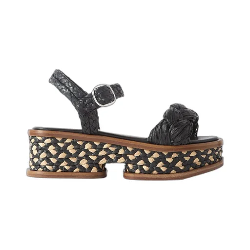 Round-Toe Platform Sandals